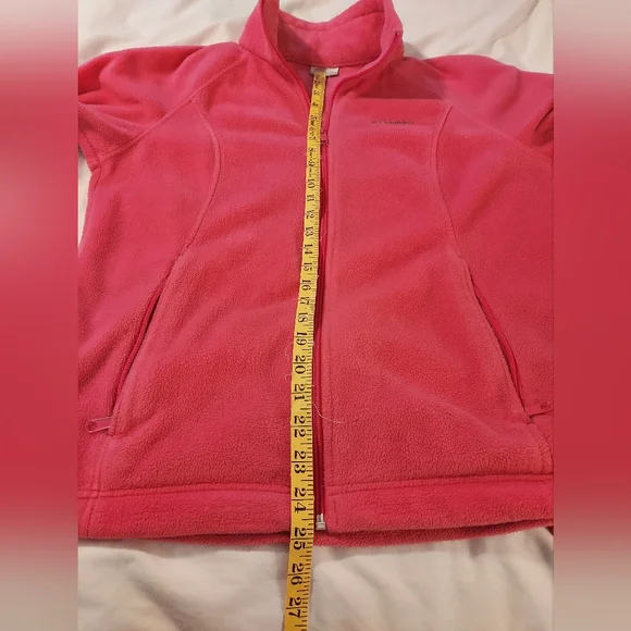 Columbia Women's Cozy Vibrant Pink Fleece Ski Jacket - Picture 5 of 6